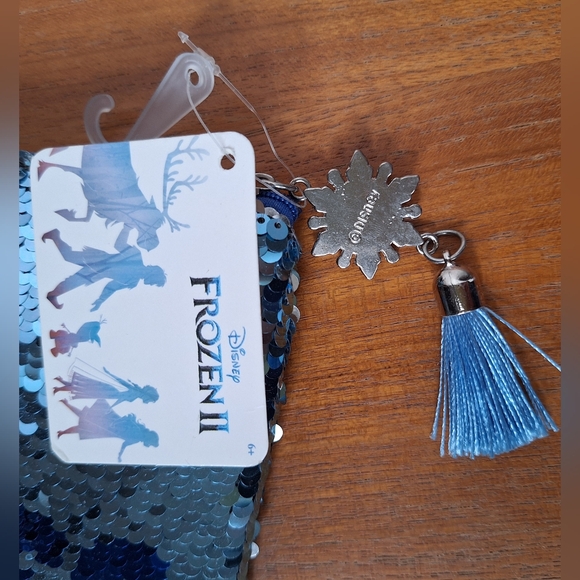 Disney Slippers Minnie Mouse Frozen Sequins Pencil Zip Pouch NEW Kid's Gift - Picture 6 of 9